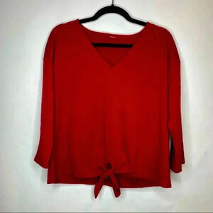 💃🏻 Red Tie Front Top Med EUC​​